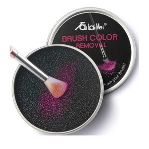 Make up brush color remover